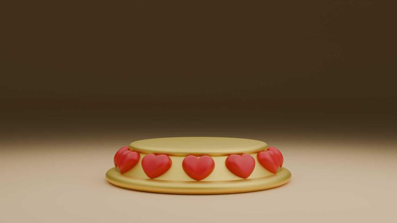 Valentine figure holder stand