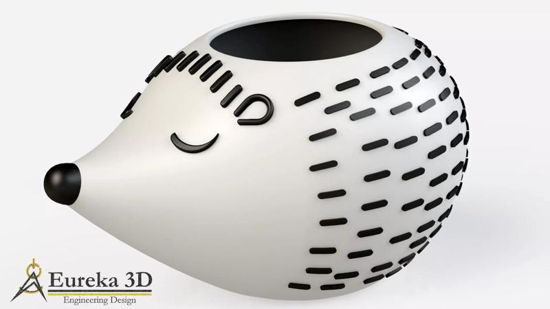 Porcupine flowerpot 2