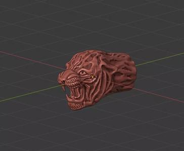 Tiger Head terminal for bracelet