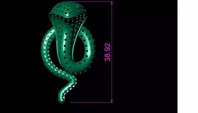 COBRA SNAKE EARRING ZBRUSH DRAWING