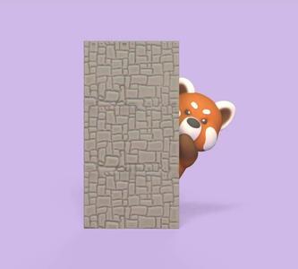 Red panda Behind the Wall