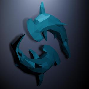 Hammerhead Shark low poly Акула Лоу поли