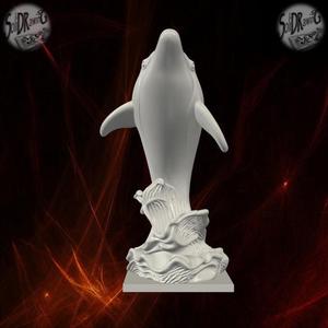 Jumping Dolphin Ocean Wave Sculpture – SoliDRawinGs SG736
