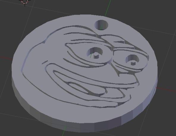 Pepe FeelsGood Keychain