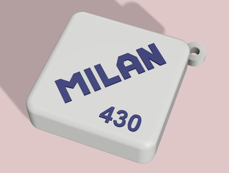 MILAN RUBBER KEY RING