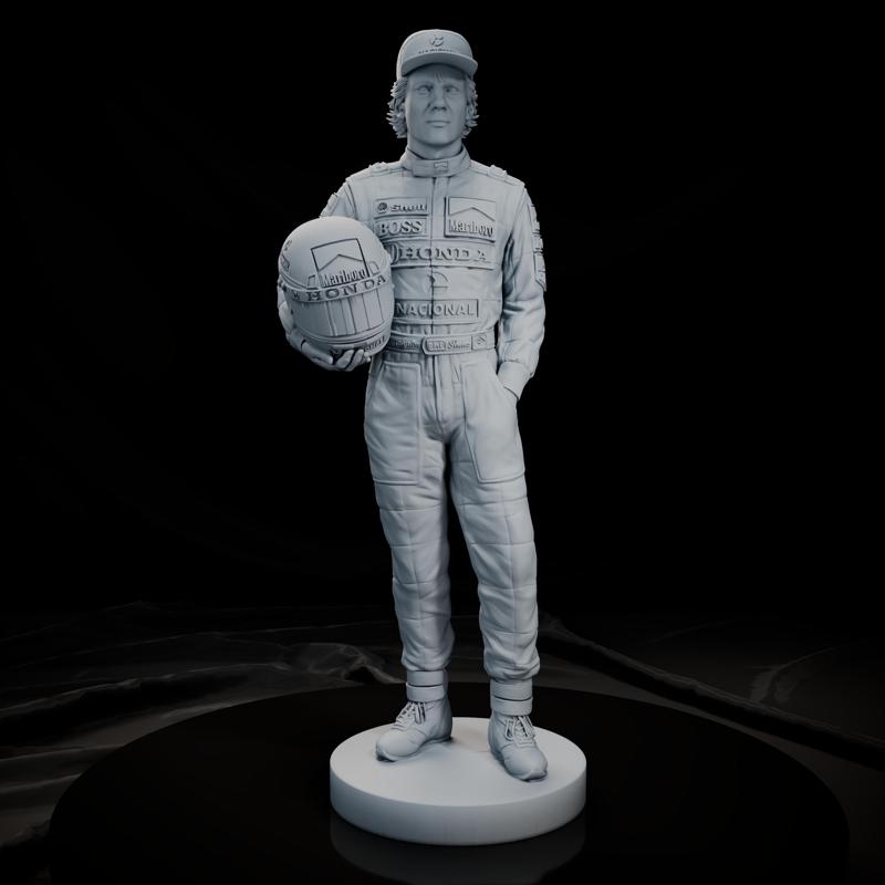 Legendary Ayrton Senna Statue – 3D Printable Model