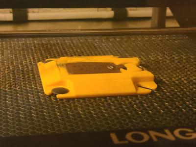 Rectangular Leather Keyring fixture - laser engraving V2