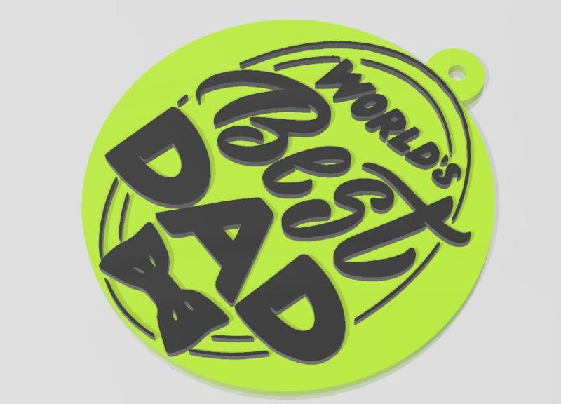 HAPPY DAY DAD KEYCHAIN