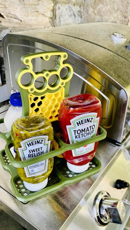 Burger Caddy / BBQ Condiment Holder