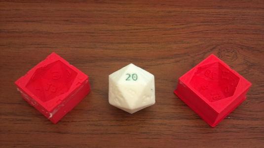 Oogoo D20 Die Mold