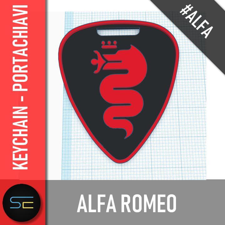 Alfa romeo Logo keychain