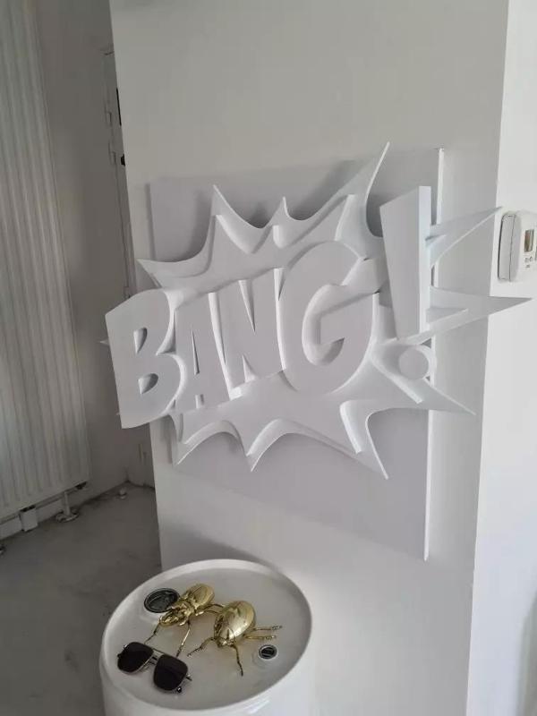 graffiti panel BANG stl