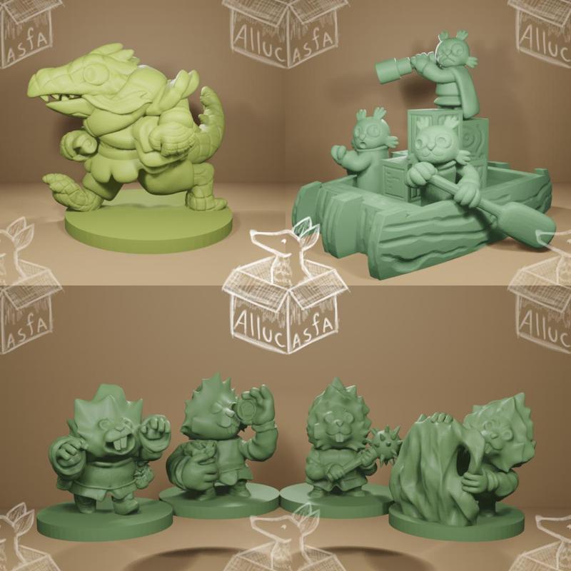 Root Riverfolk Hirelings - miniature pack