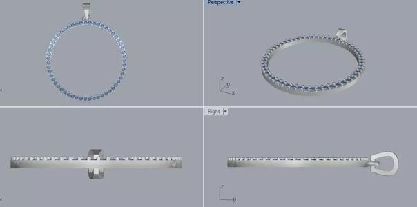 Sterling Silver Round Pendant Jewelry