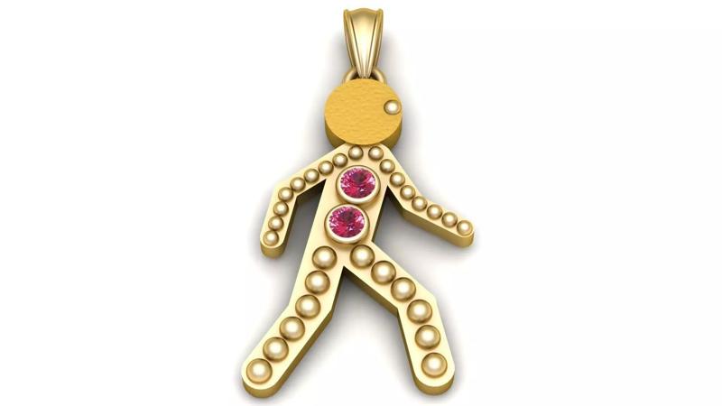 USA KIS PENDANT 3D PRINTABLE MODEL