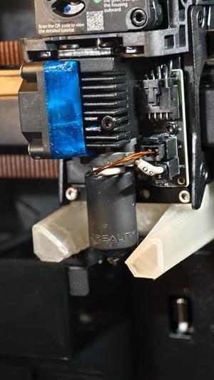 K2 plus Hotend cooling deflector