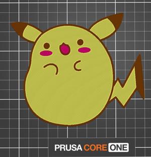 3d printed 2d pikachu