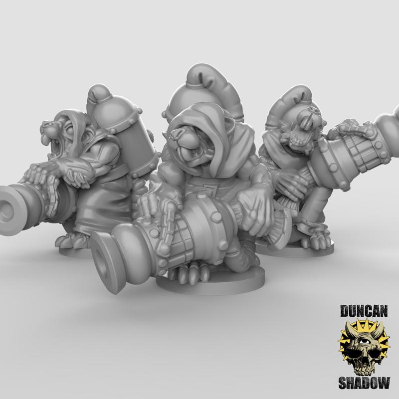 15mm Ratfolk with Flamers (Pre Supported)