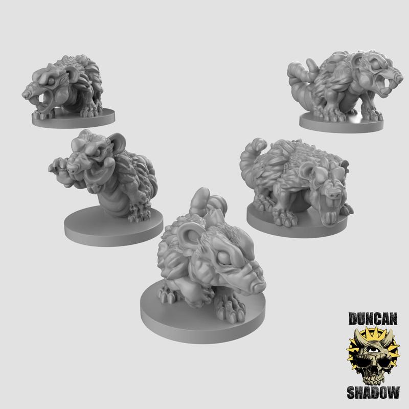 15mm Giant Rat (Pre Supported)