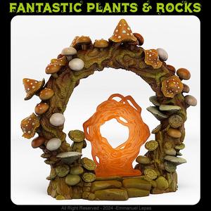 FOREST MUSHROOMS PORTAL WITH ITS MUSHROOMS SLIME EFFECT