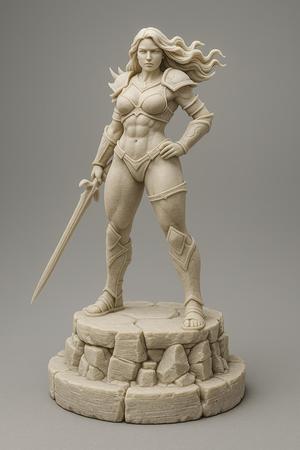 Sexy Amazon Warrior – Fantasy Painting Model