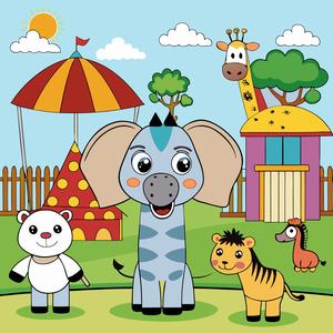 Animals cartoon illustration