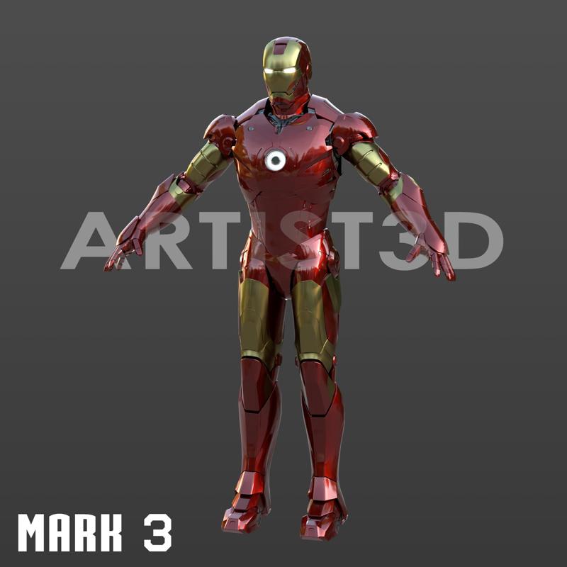 Iron Man Mark 3 Full Wearable Cosplay Armor - 3D Printable STL Costume Files