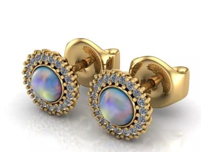 cabochon earrings