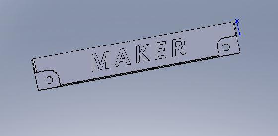 Maker Licence Plate Bracket 