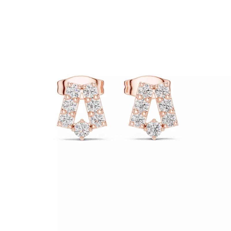 Diamond Studs Earrings 3dm stl renders animation videos details