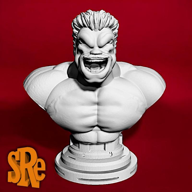 Red Hulk Bust
