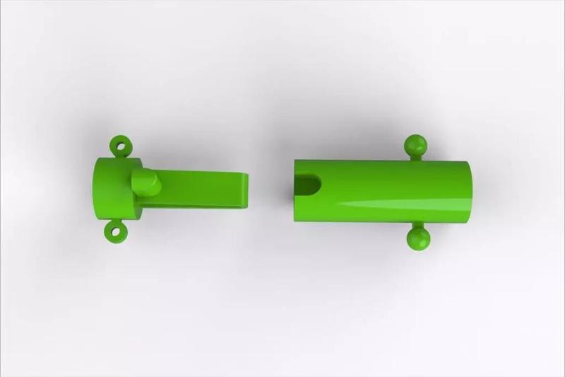 ROUND LOCK BOX CLASP 4MM FOR NECKLACE CHAIN