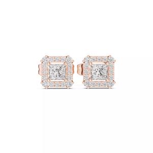 Diamond Studs Earrings 3dm stl renders 360 Animation Video