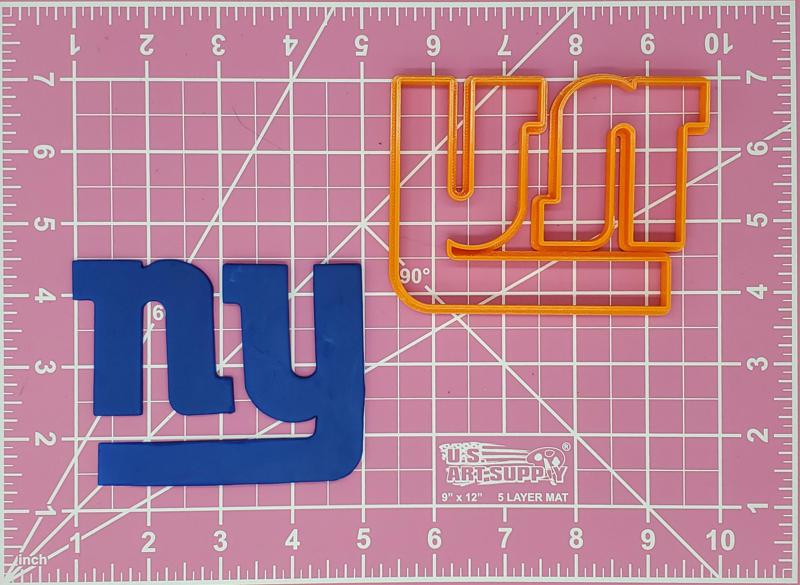 New York Giants Logo Multipiece Fondant Cookie Cutter Set Multiple Sizes