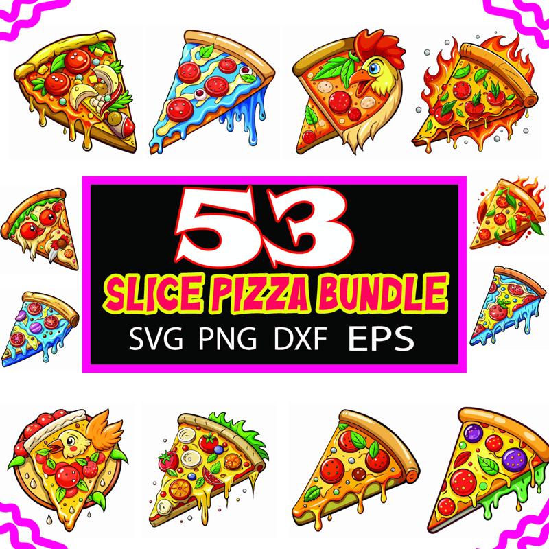 Slice Pizza bundle, 53 slice Pizza collection