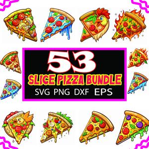 Slice Pizza bundle, 53 slice Pizza collection