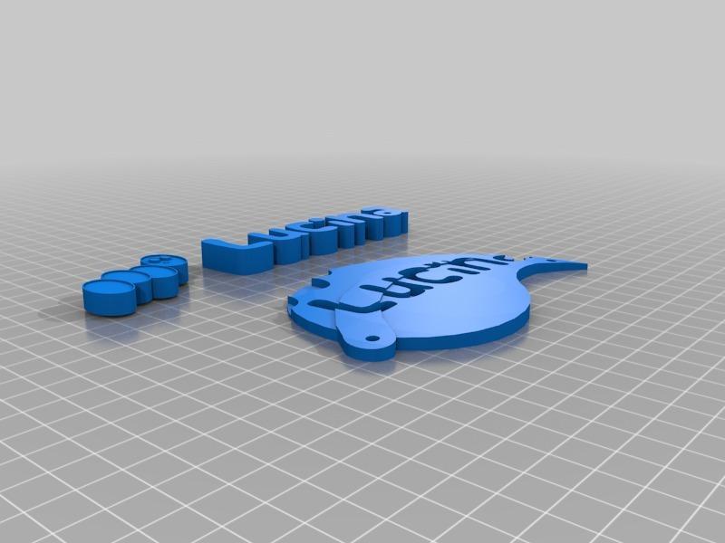 Lucina bedroom door sign