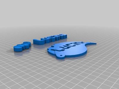 Lucina bedroom door sign