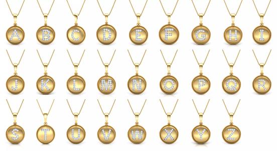 Alphabet -A to Z- Beautiful Wedding Pendant
