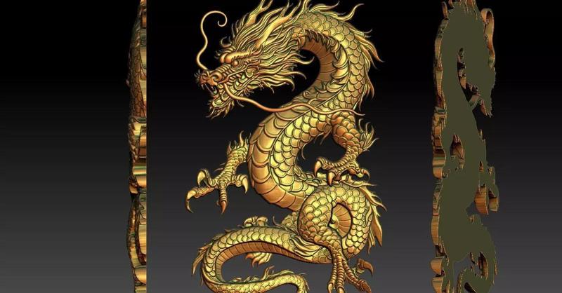 2 Dragon CNC Relief Model