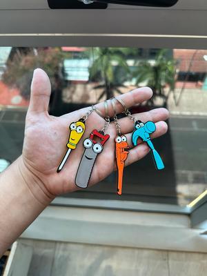 Pack x5 Bob the Builder keychain tools | Bob the Builder keychain tools