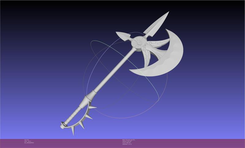 Seven Deadly Sins Escanor Axe Rhitta Printable Assembly