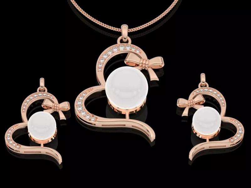pearl pendant earrings silver gold