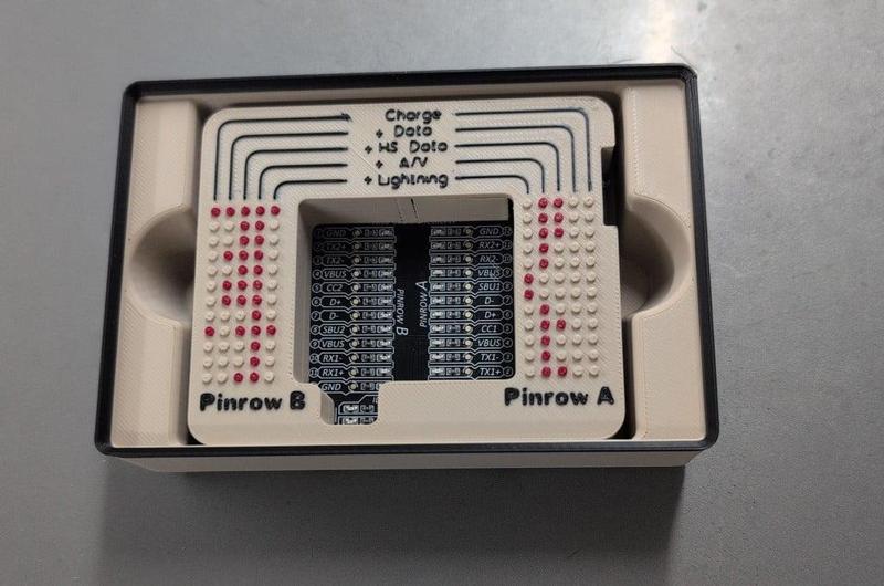 Gridfinity bin for the Treedix USB cable tester