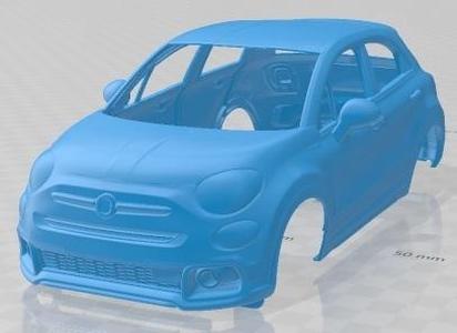 Fiat 500X Sport 2020 Printable Body Car