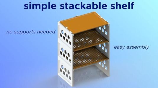 Simple Stackable Shelf