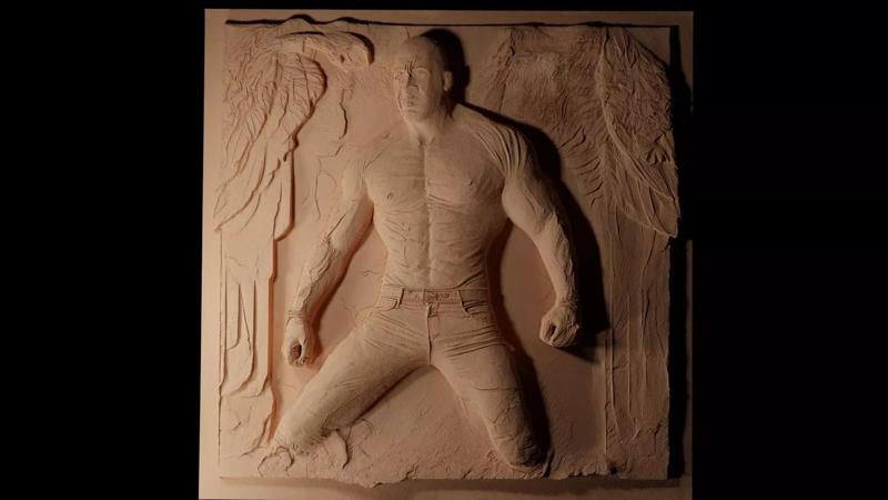 Vin Diesel CNC 3d Print High Relief Sand Casting