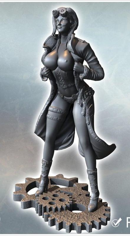 “Gearborn Adventurer – Paintable Figure
