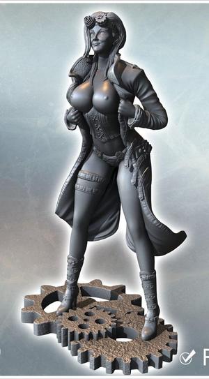 “Gearborn Adventurer – Paintable Figure