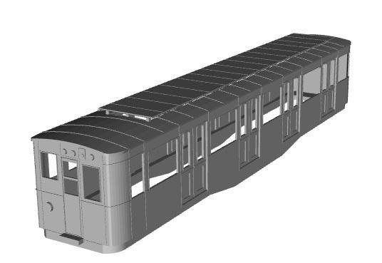 Paris Metro Sprague Motrice 1/100 scale